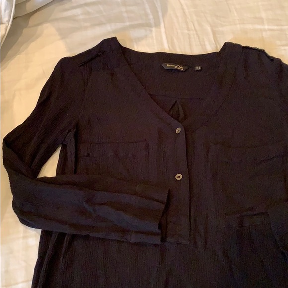 Massimo Dutti Black Long Sleeve Top - Picture 3 of 5